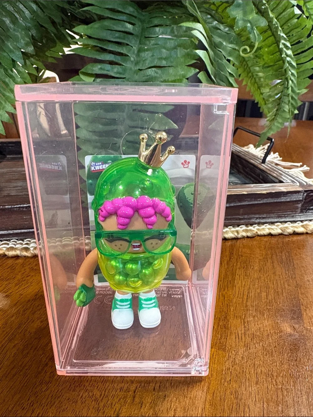 Green Gumball Prince Collectible Kid's Action Figure with Pink Hair